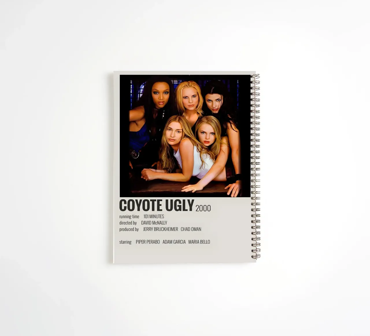COYOTE UGLY 2000 spiral notebook by MVFminimalist