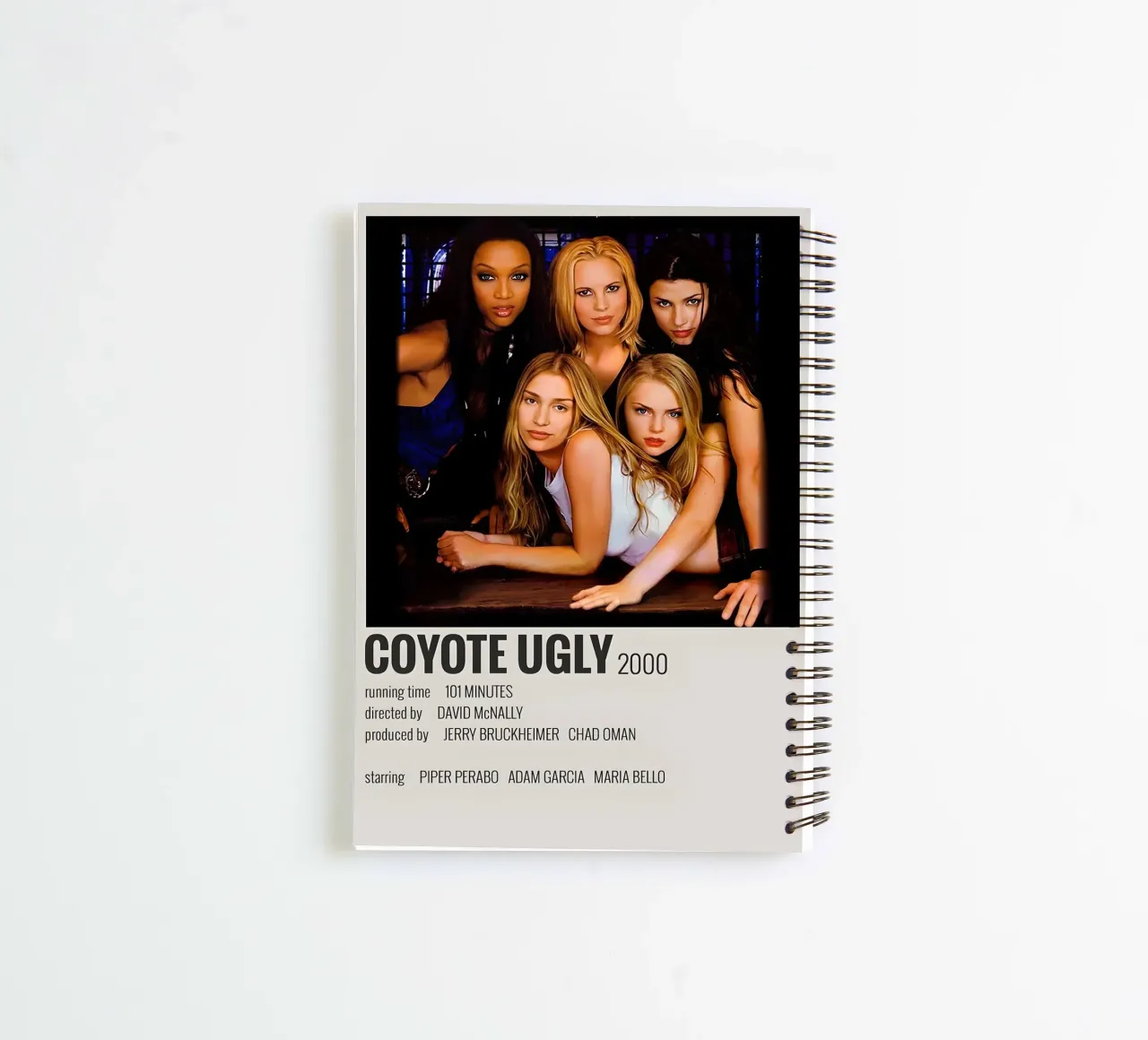 COYOTE UGLY 2000 spiral notebook by MVFminimalist