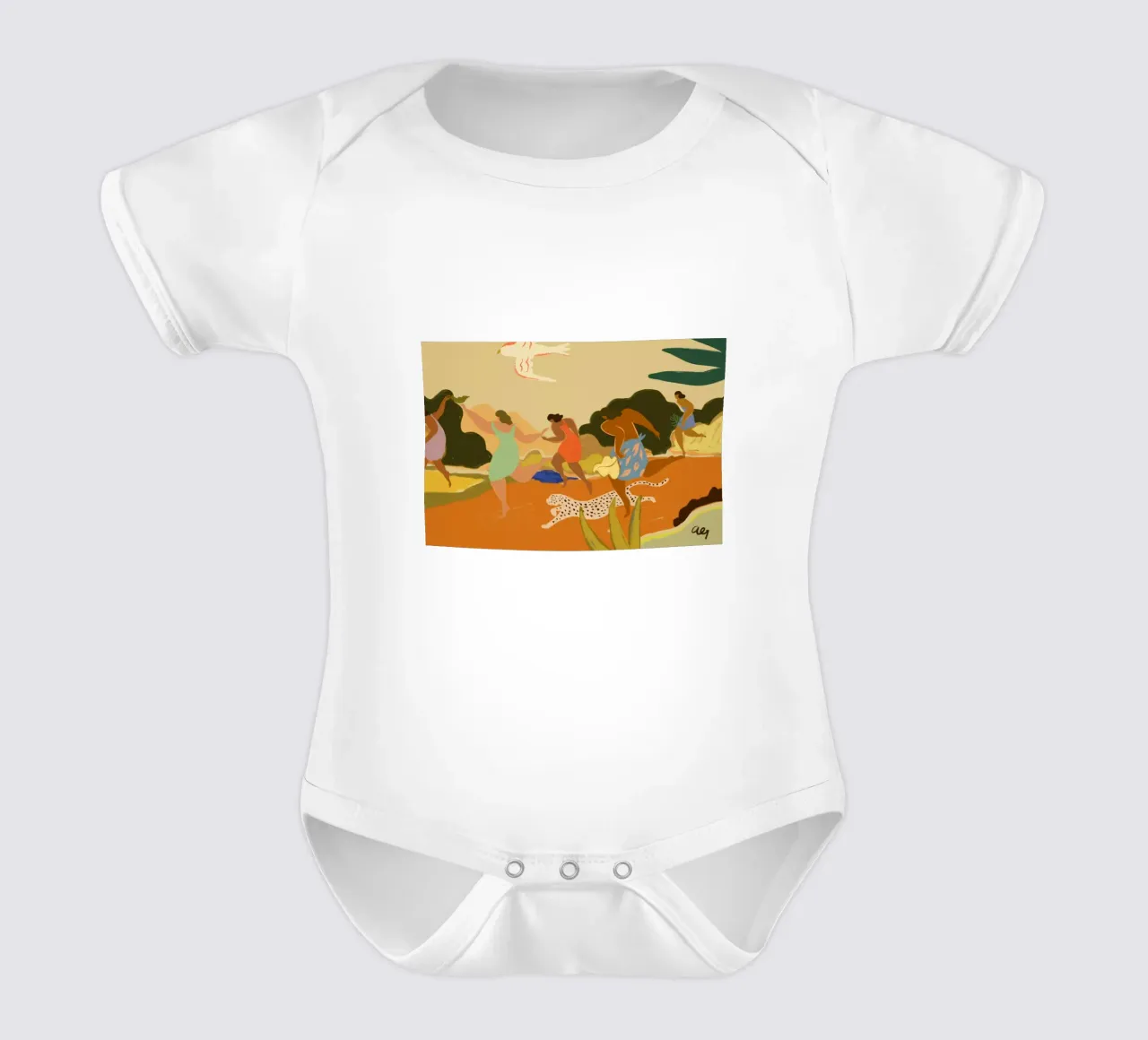 Onwards body neonato maniche corte da Arty Guava