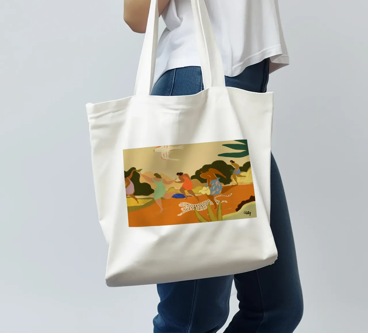 Onwards borsa in juta da Arty Guava