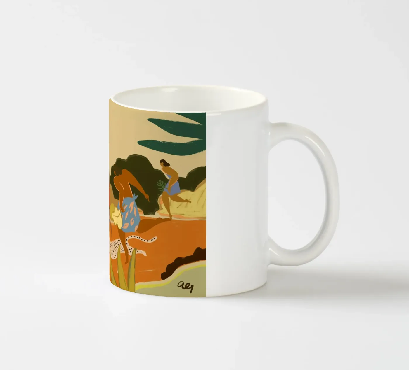 Onwards ceramic mug by Arty Guava