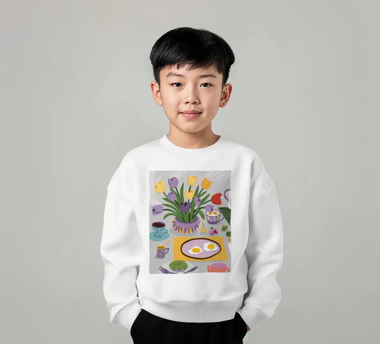 Sunny Side Up Stille Kinder Sweatshirt von Silk Palette
