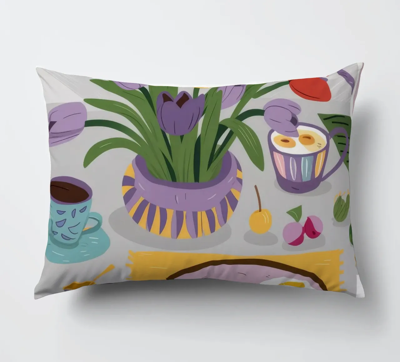 Sunny Side Up Stillness decorative cushion by Silk Palette