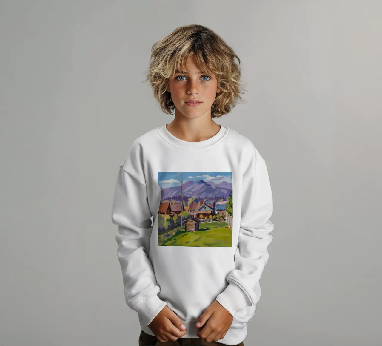 Rústico Mountain Stead sudadera para niño de Celestial Harmony