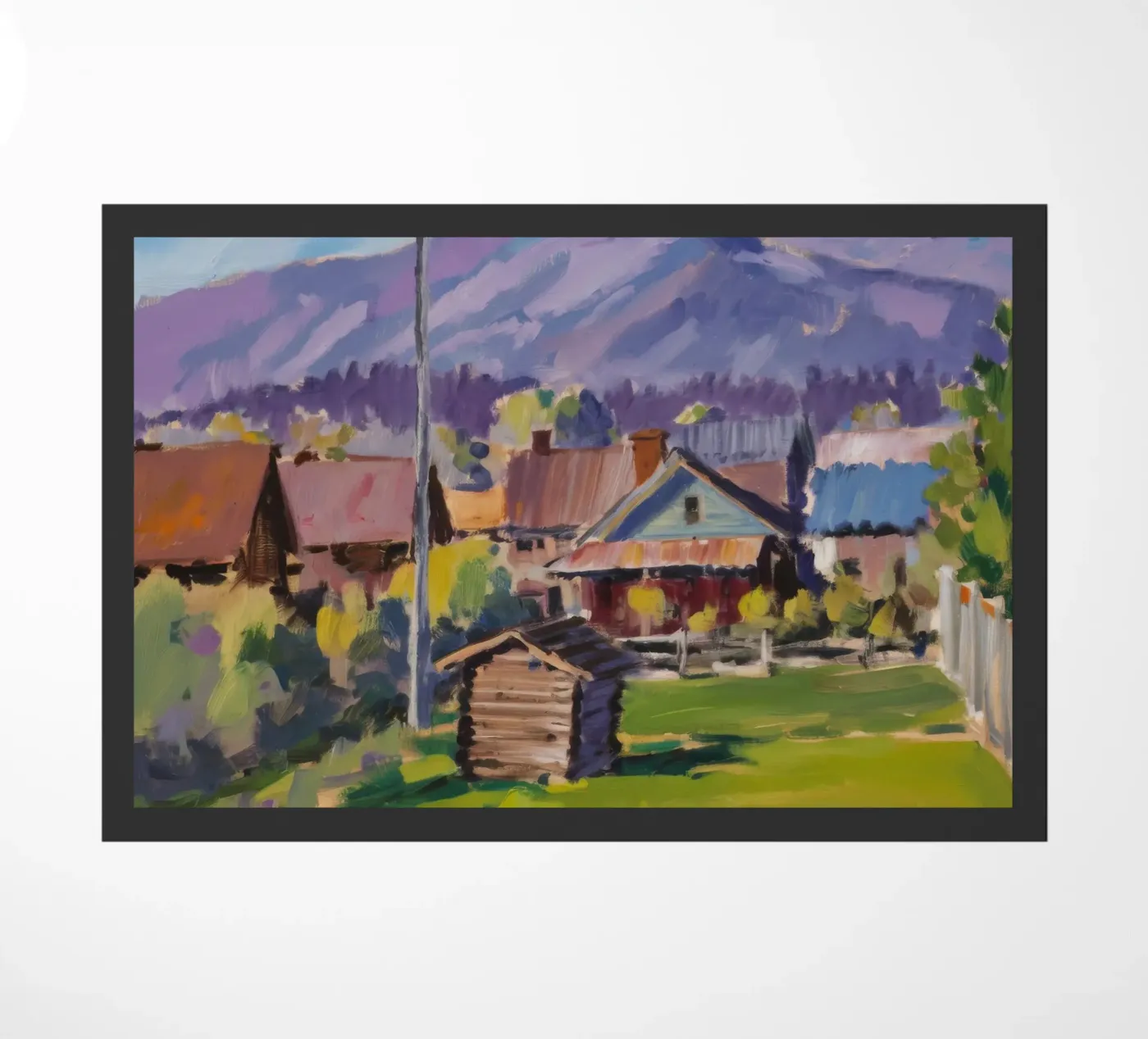 Rustic Mountain Stead Fußmatte von Celestial Harmony