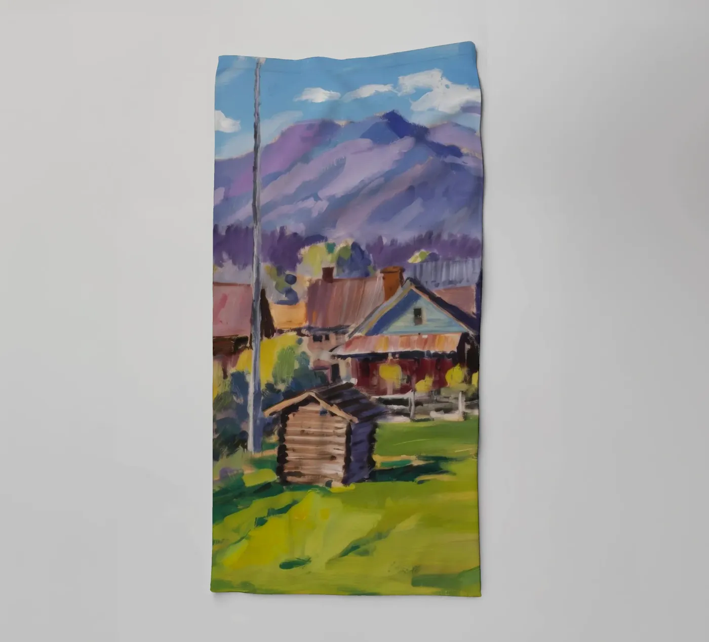 Rustic Mountain Stead towel by Celestial Harmony
