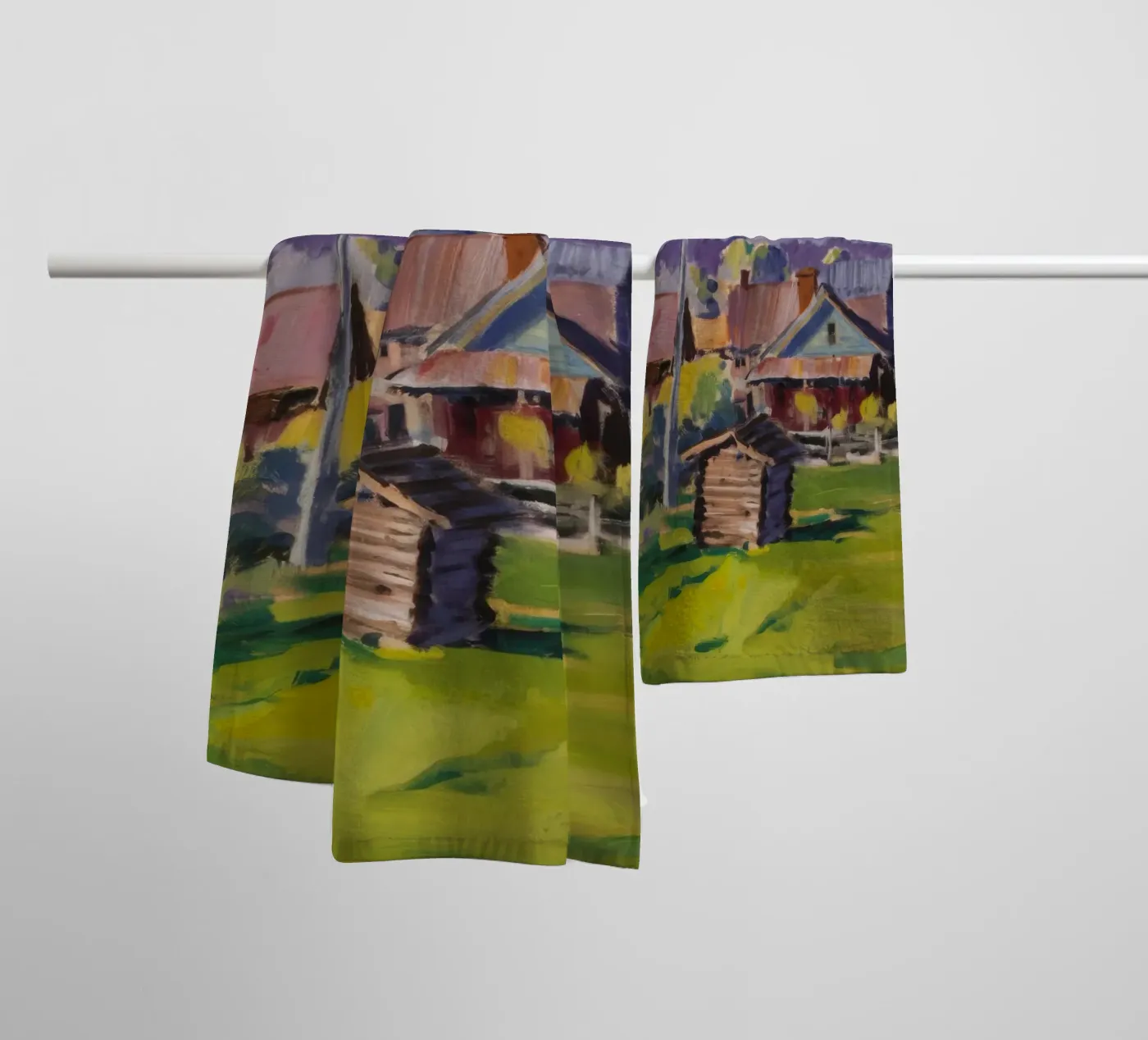 Rustic Mountain Stead towel by Celestial Harmony