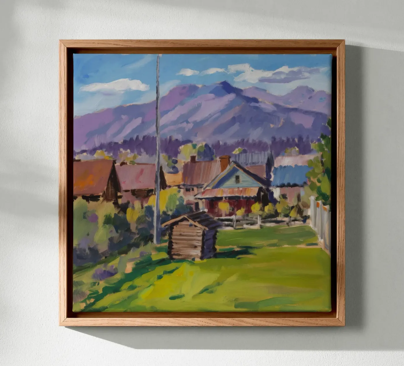 Rustic Mountain Stead canvas by Celestial Harmony