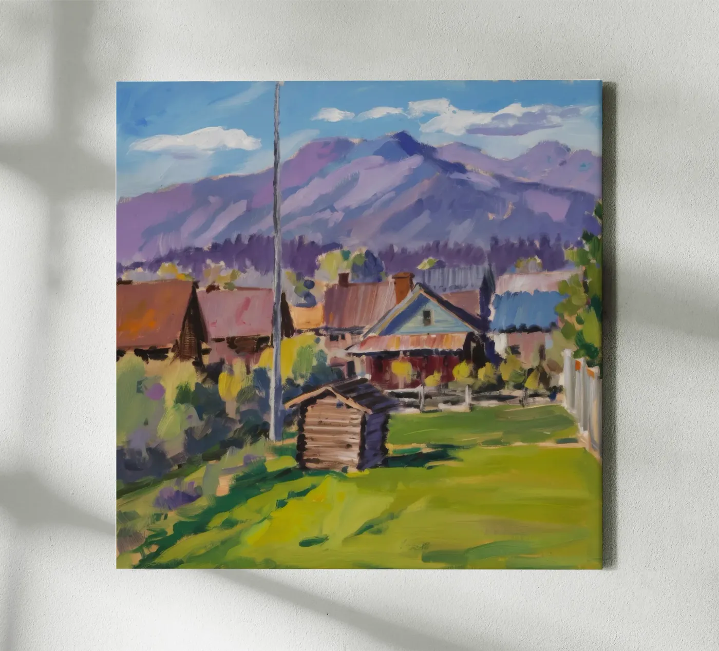 Rustic Mountain Stead canvas by Celestial Harmony