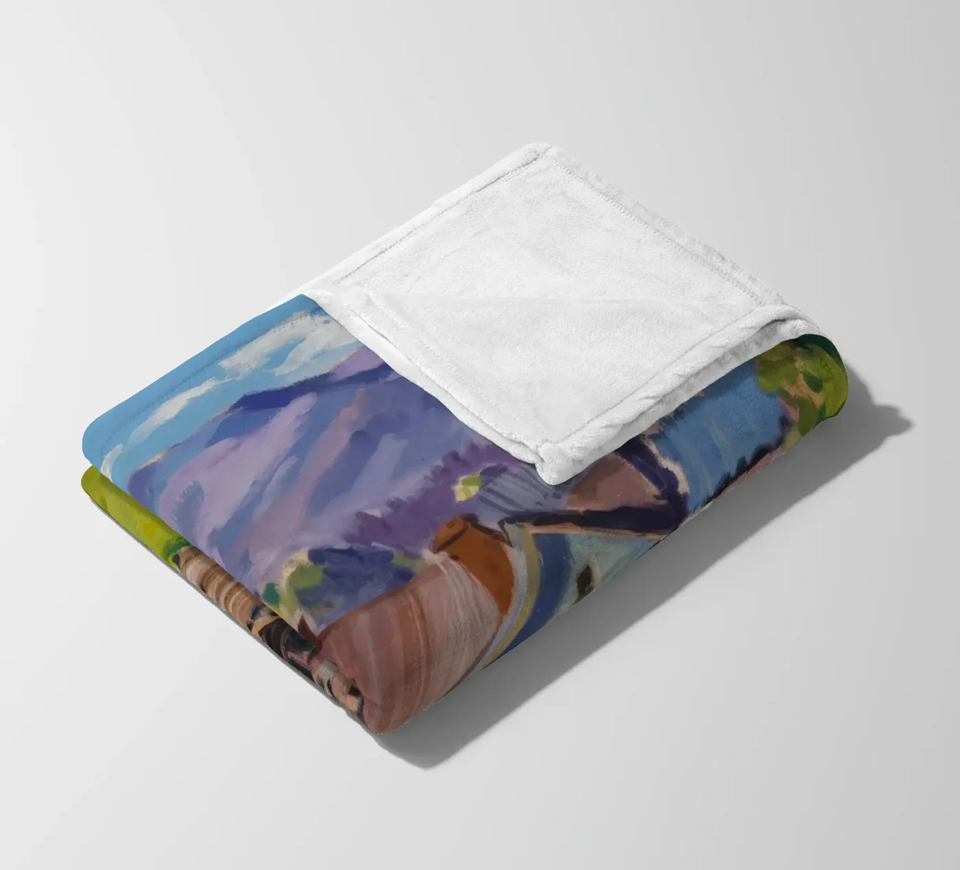 Rustic Mountain Stead Fleecedecke von Celestial Harmony