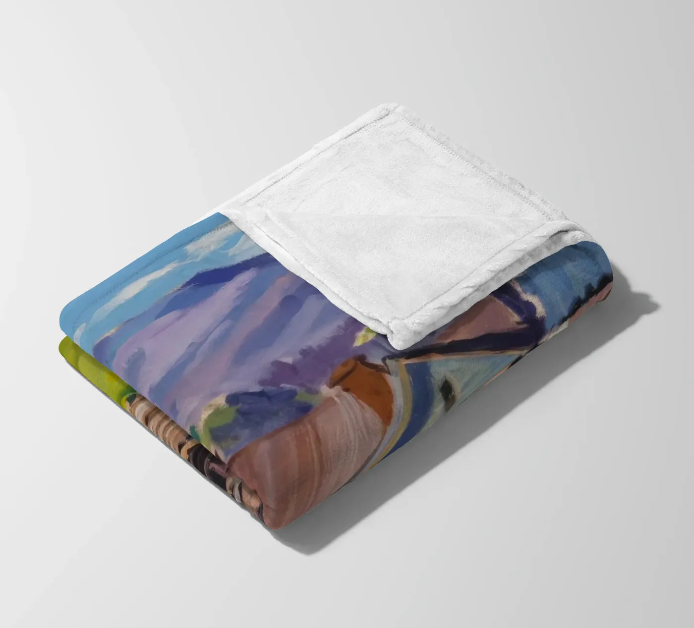 Rustic Mountain Stead Fleecedecke von Celestial Harmony