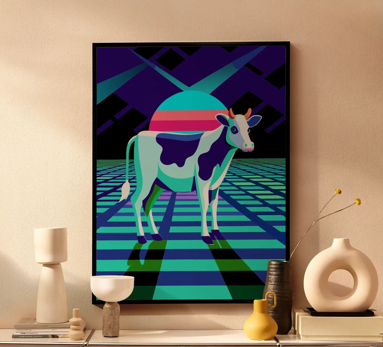 cow vector art drawing hahnemühle by alghonee