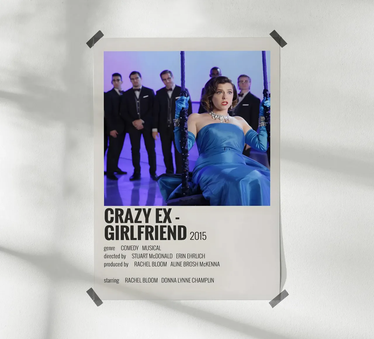 CRAZY EX -GIRLFRIEND 2015 poster con telaio in plastica da MVFminimalist