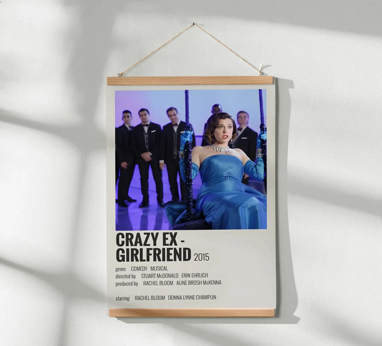 CRAZY EX -GIRLFRIEND 2015 poster con telaio in plastica da MVFminimalist