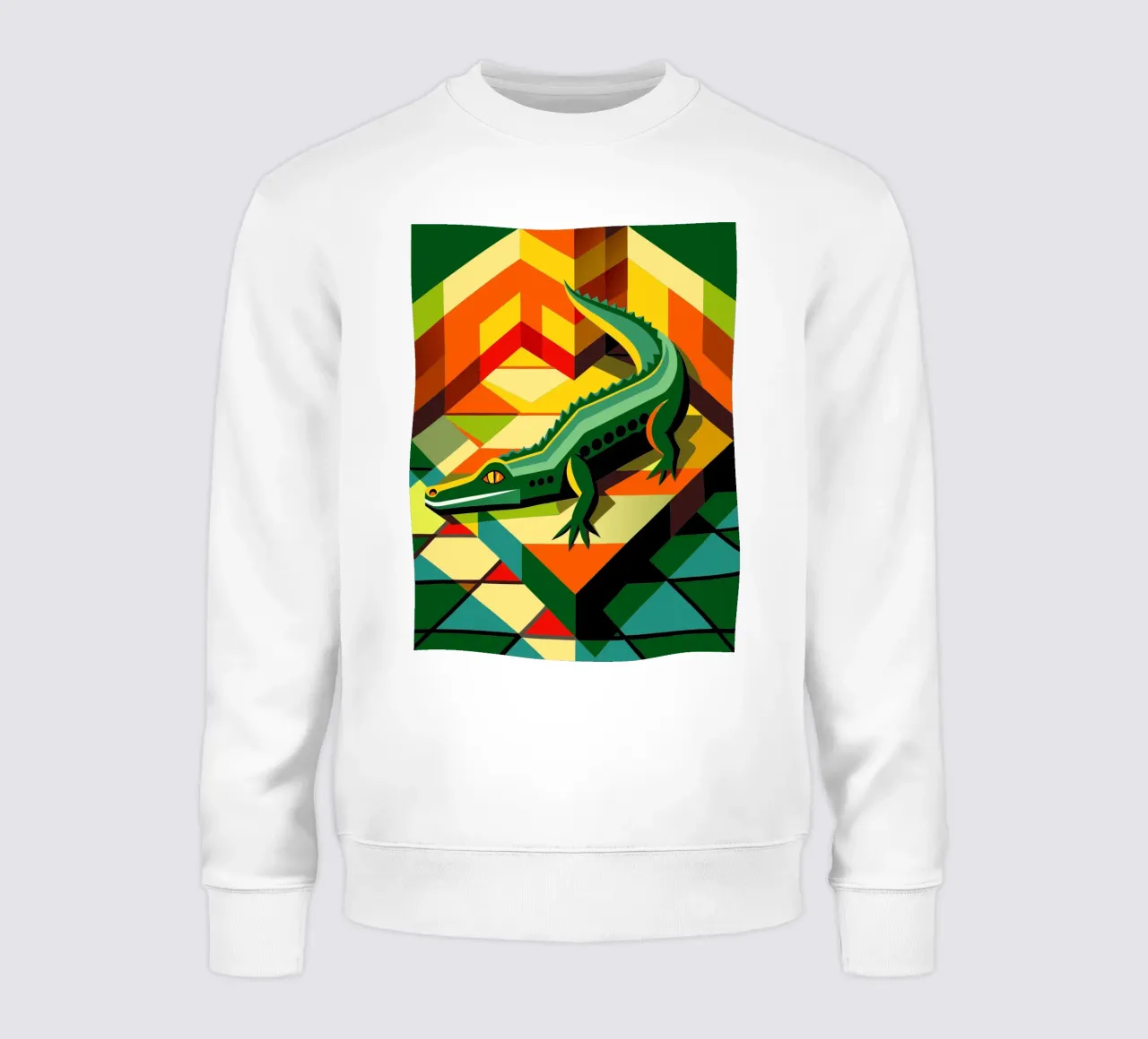 dibujo vectorial de cocodrilo sudadera de alghonee