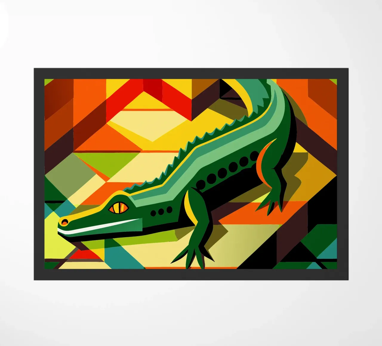dibujo vectorial de cocodrilo felpudo de alghonee