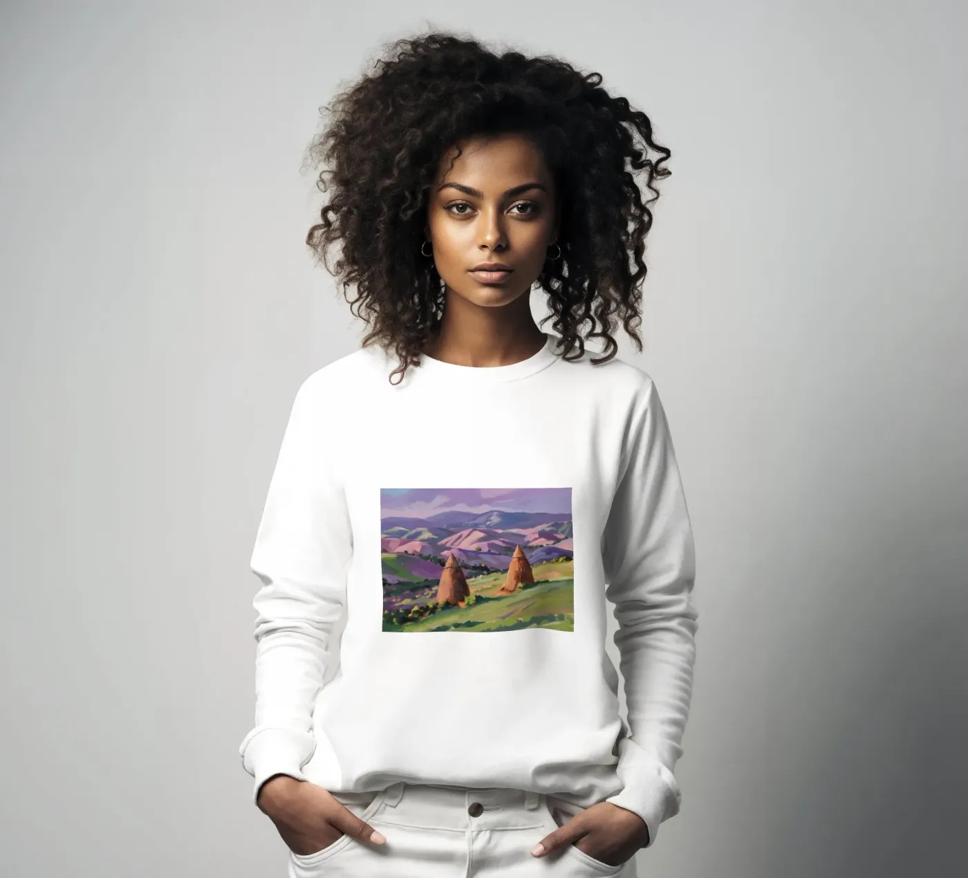 Haystack Hill Harmony sweatshirt by Celestial Harmony