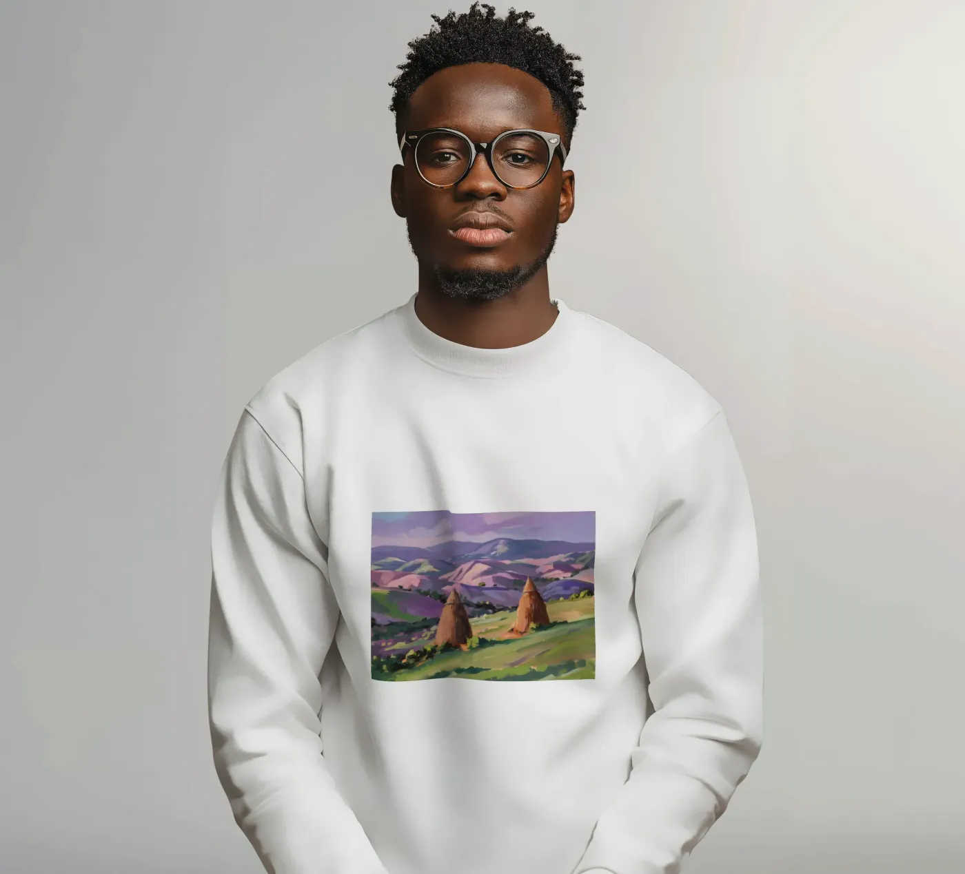 Haystack Hill Harmony sweatshirt by Celestial Harmony