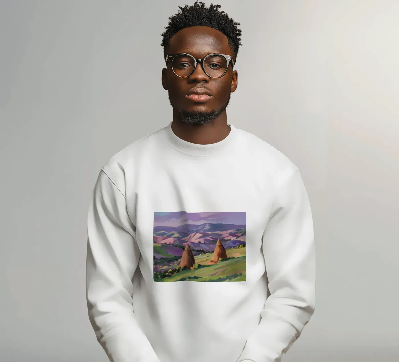 Haystack Hill Harmony sweatshirt by Celestial Harmony