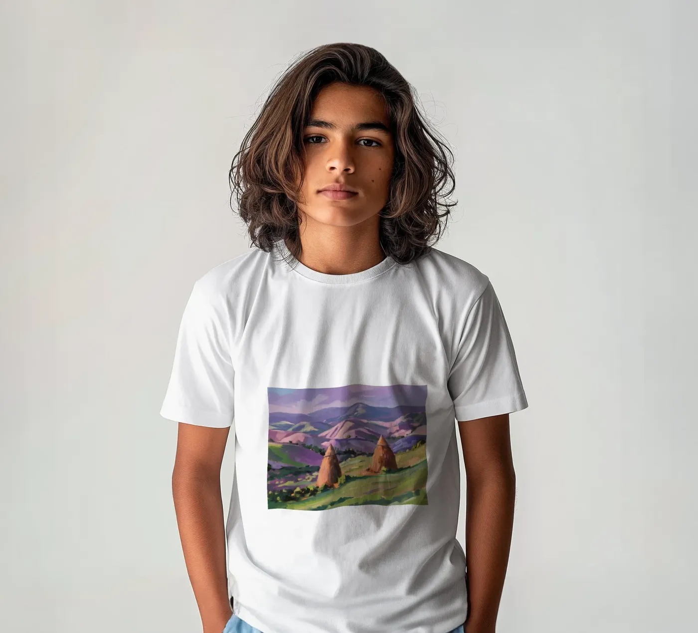 Armonia della collina del pagliaio t-shirt bambini da Celestial Harmony