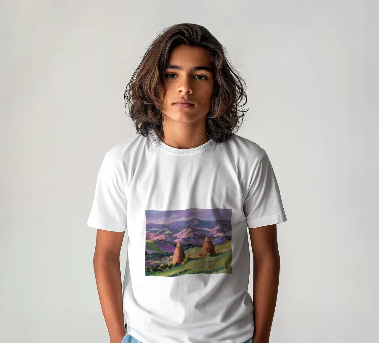 Armonia della collina del pagliaio t-shirt bambini da Celestial Harmony