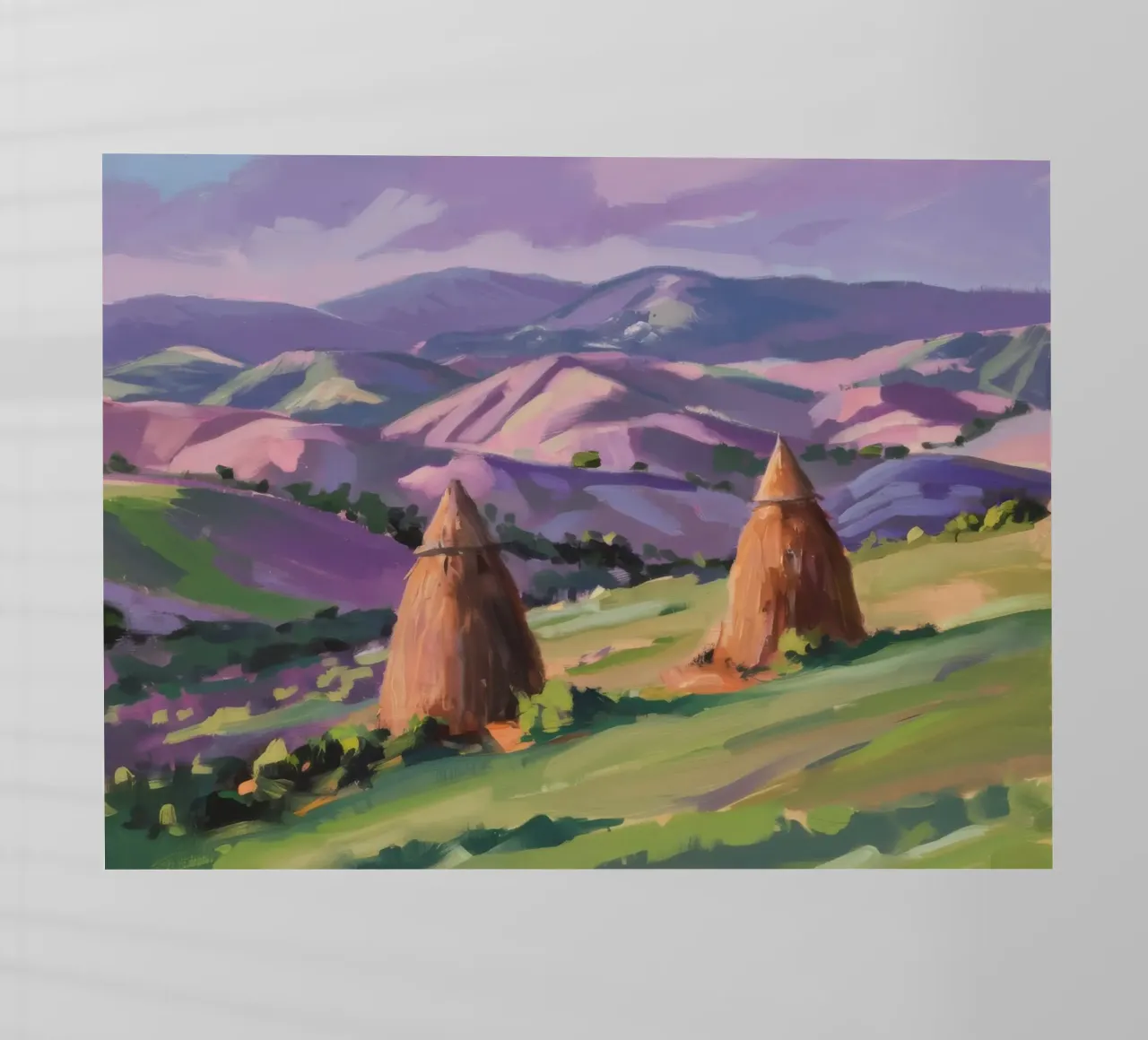 Armonia della collina del pagliaio pellicola backlit da Celestial Harmony