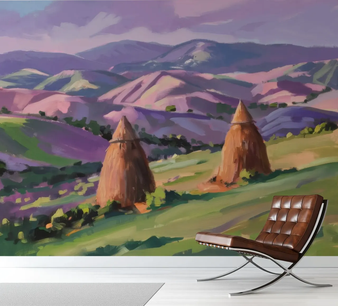 Haystack Hill Harmony fotobehang van Celestial Harmony