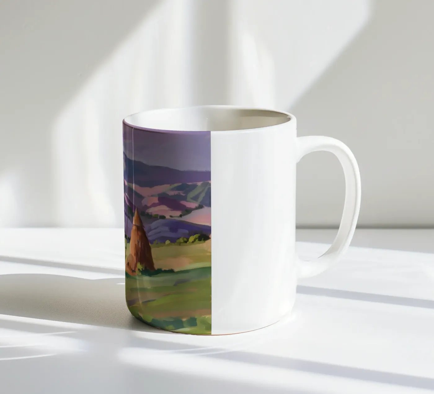 Haystack Hill Harmony ceramic mug by Celestial Harmony