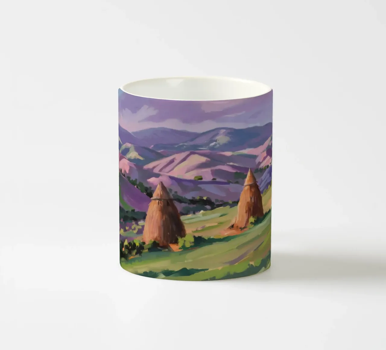 Haystack Hill Harmony ceramic mug by Celestial Harmony