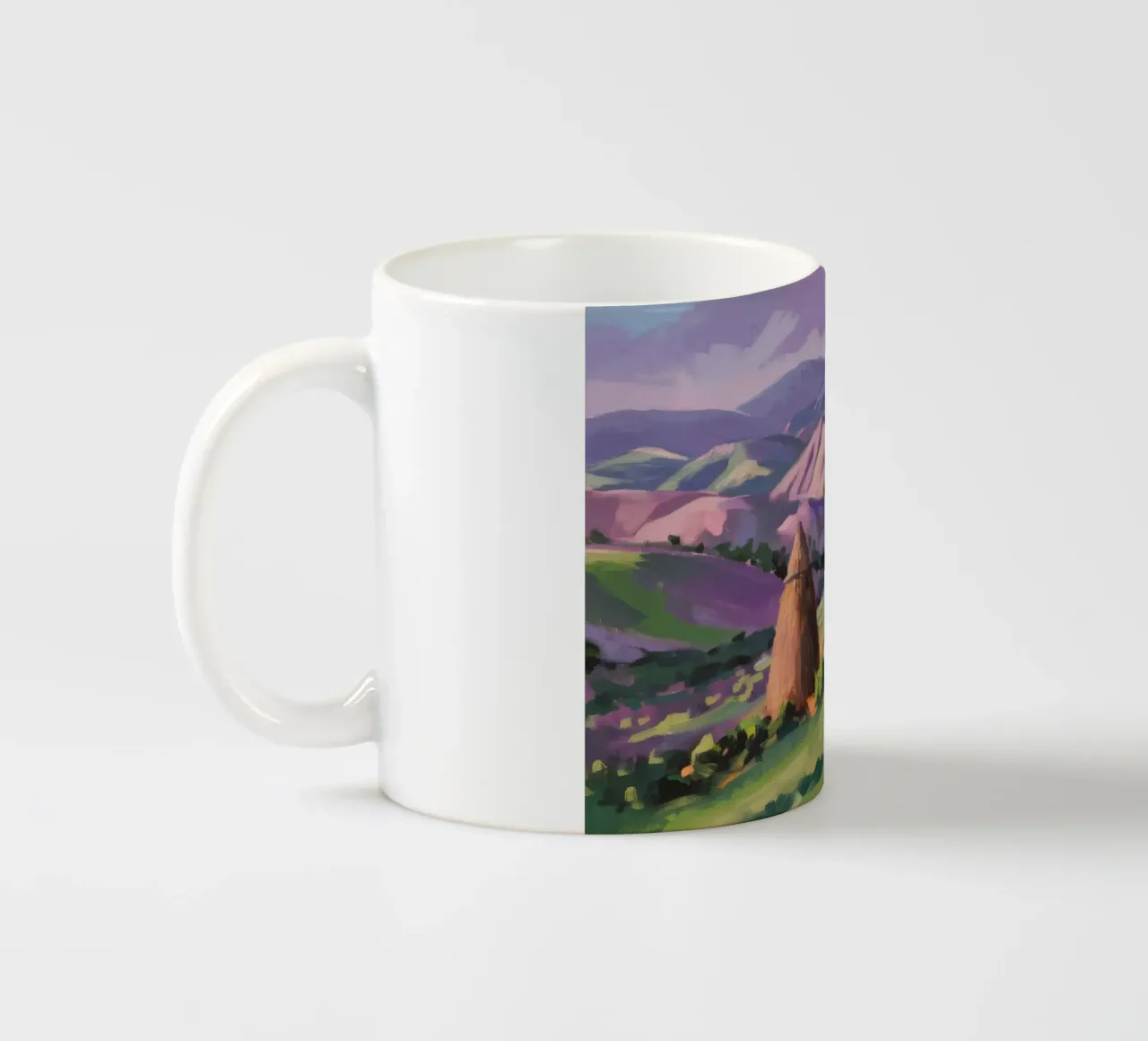 Haystack Hill Harmony ceramic mug by Celestial Harmony