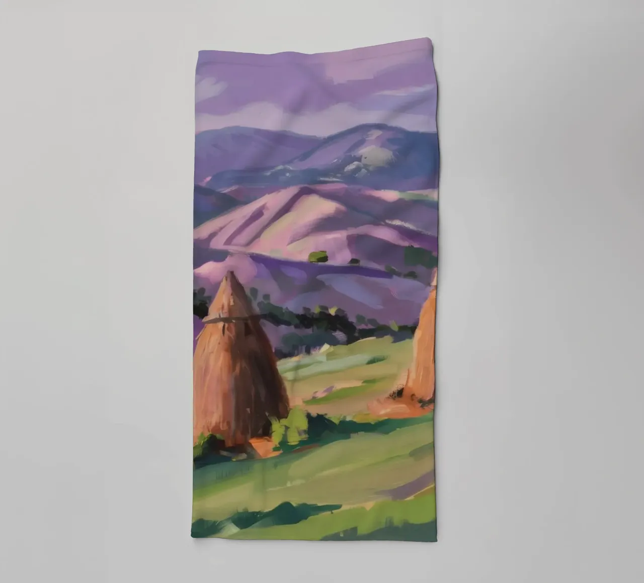Harmonie de la colline de Haystack serviette de bain de Celestial Harmony