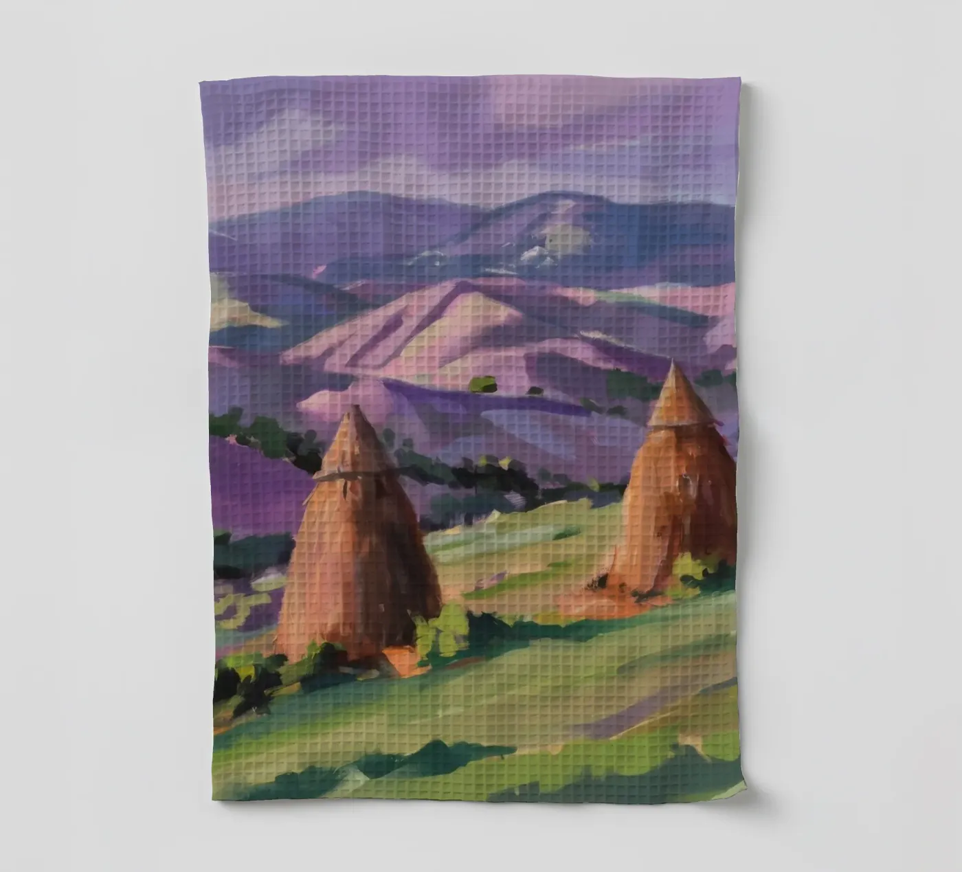 Haystack Hill Harmony Geschirrtuch von Celestial Harmony