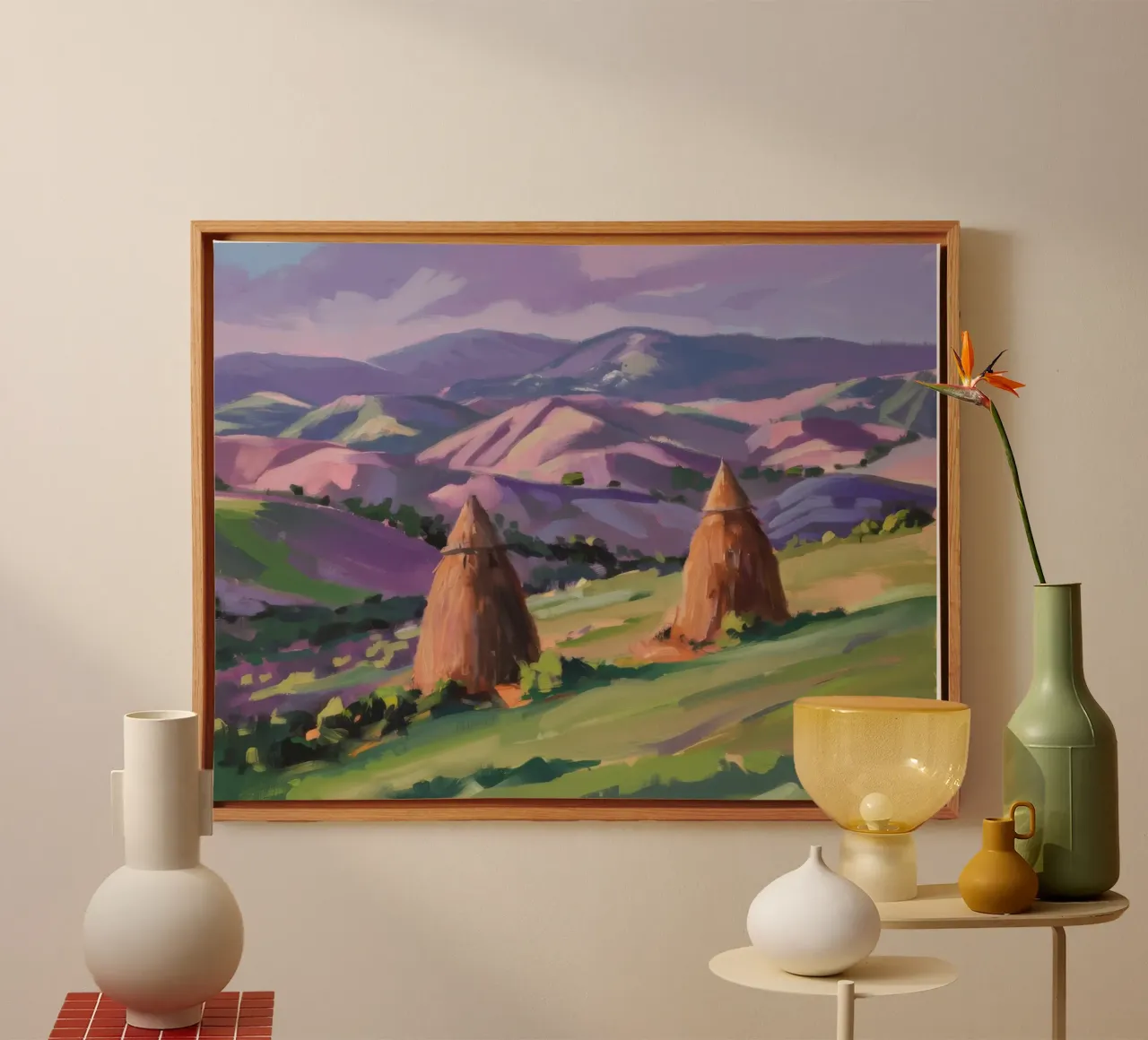 Haystack Hill Harmony canvas met Baklijst van Celestial Harmony