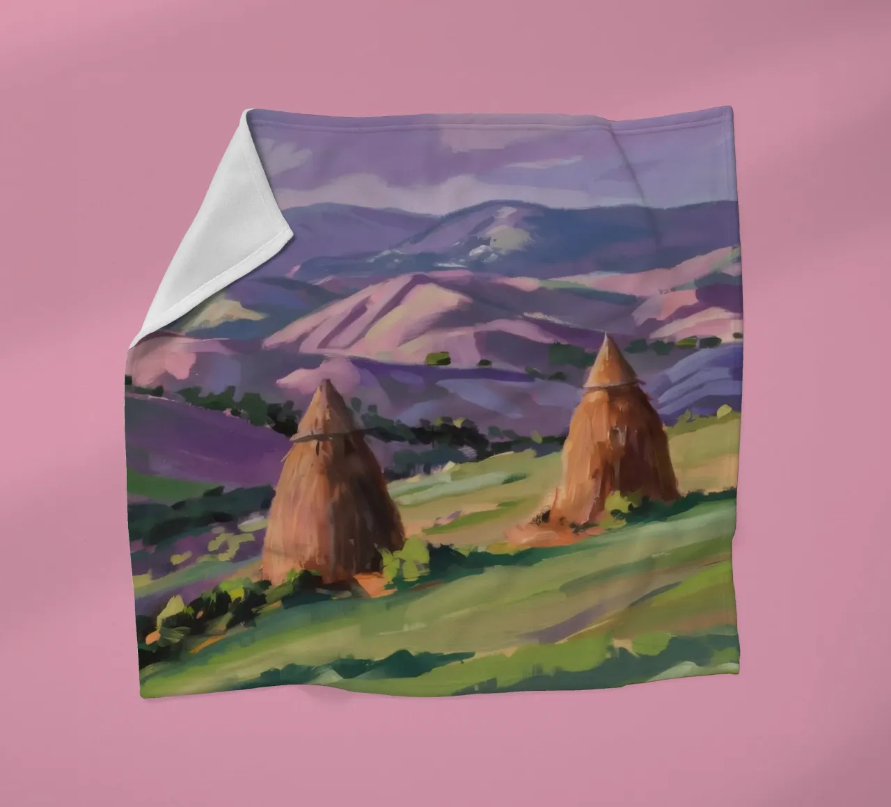 Haystack Hill Harmony Fleecedecke von Celestial Harmony