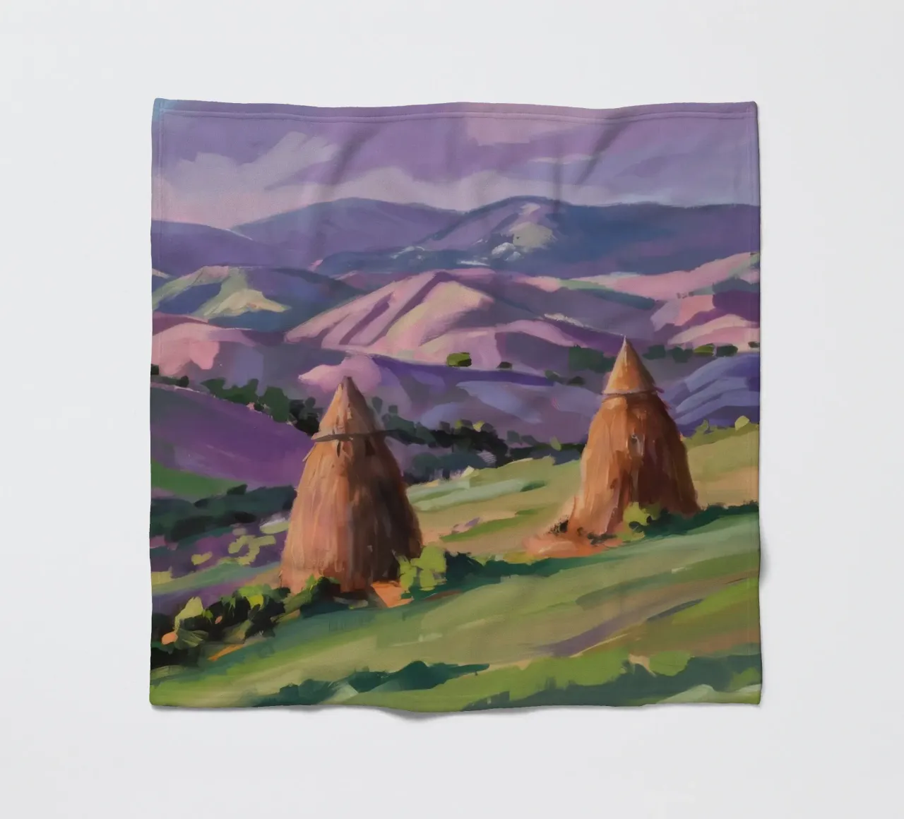 Haystack Hill Harmony Fleecedecke von Celestial Harmony