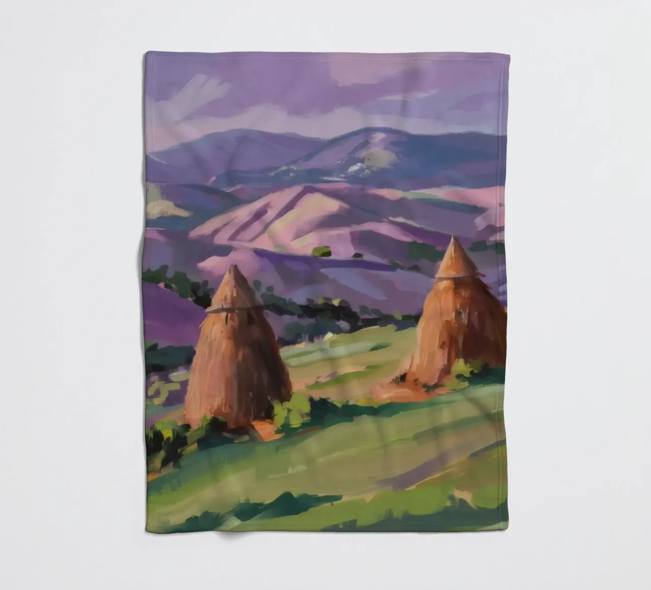 Haystack Hill Harmony Fleecedecke von Celestial Harmony