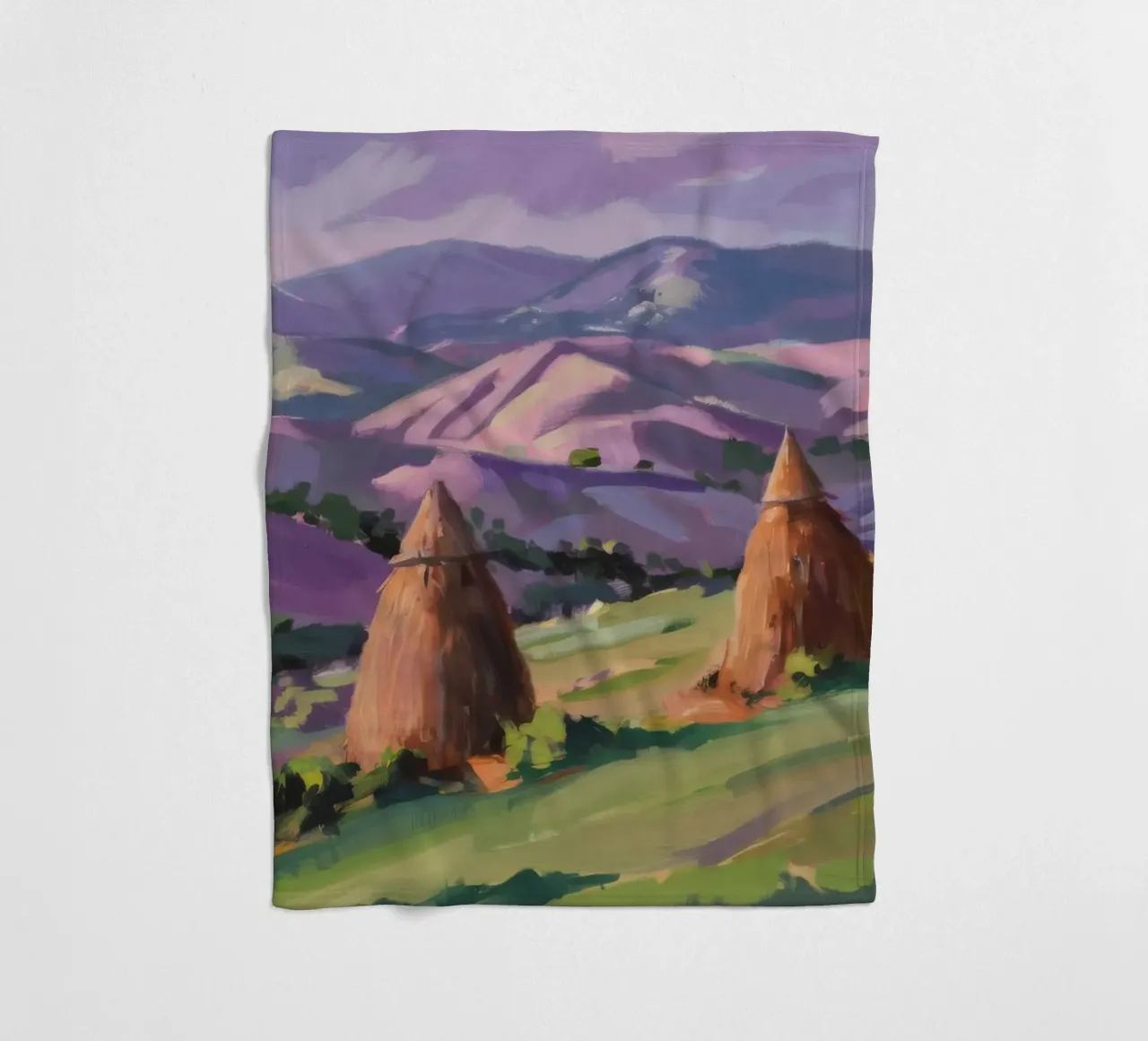 Haystack Hill Harmony Fleecedecke von Celestial Harmony