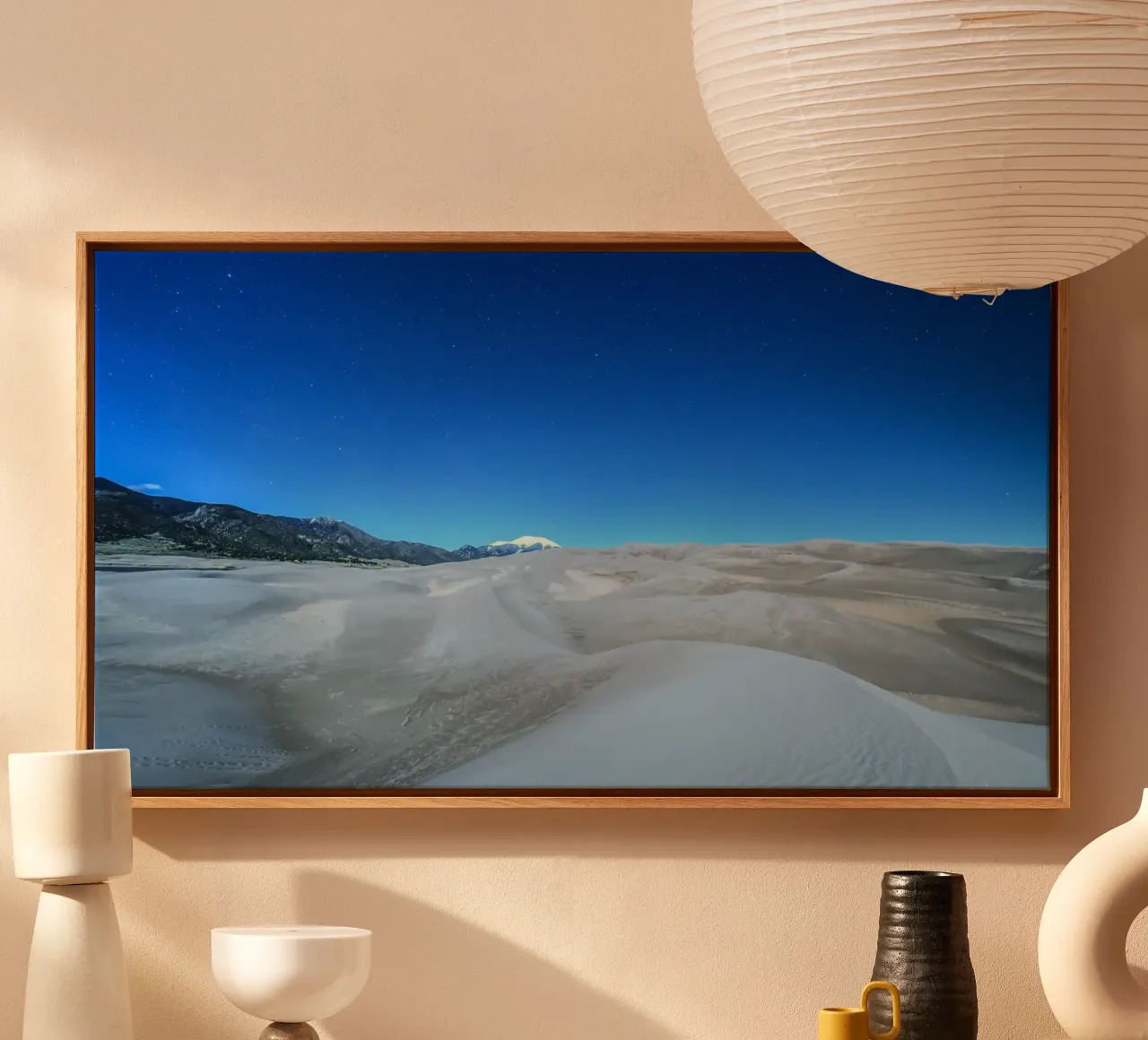vast expanse wilderness canvas with Floater frame by life of sands