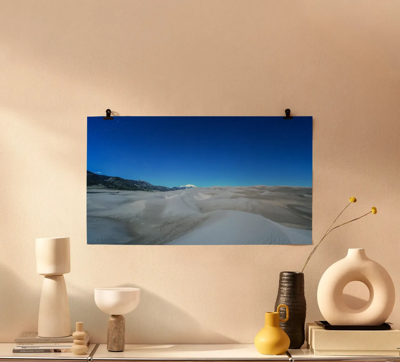 vasta distesa selvaggia poster con telaio in alluminio da life of sands