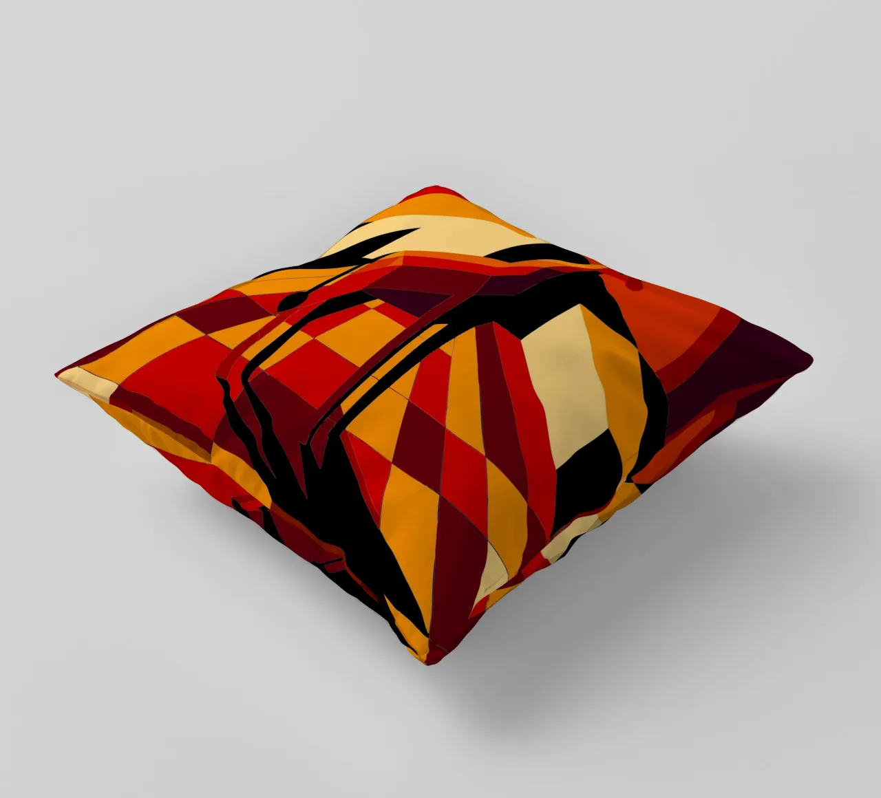 deer vector art drawing decorative cushion by alghonee