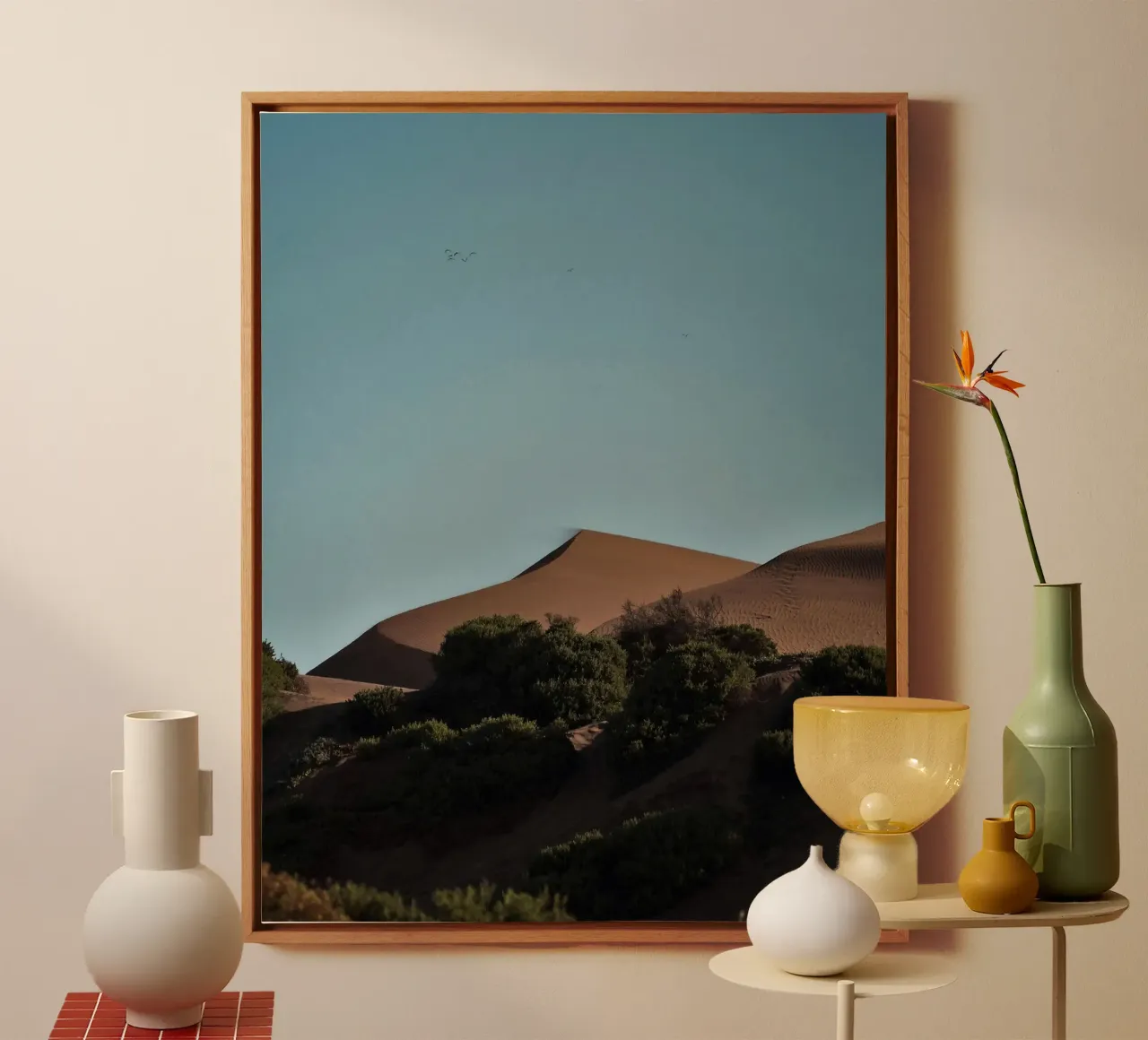 luce diurna sabbiosa tela con Cornice a cassetta da life of sands