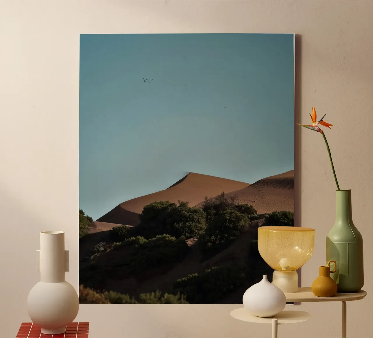 luce diurna sabbiosa tela con Cornice a cassetta da life of sands