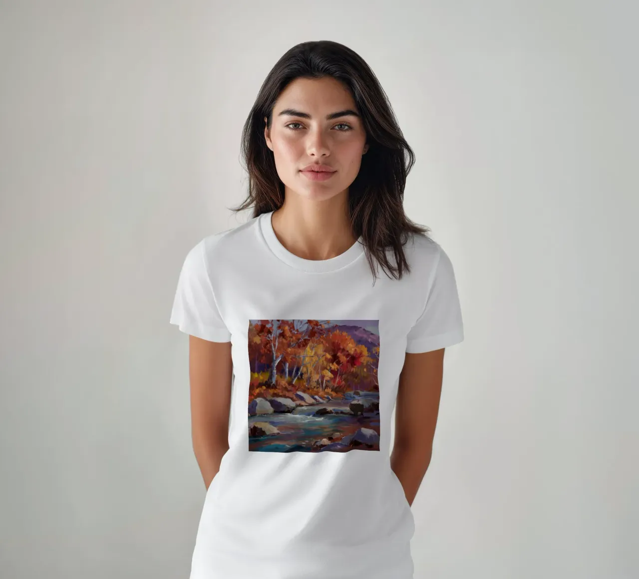 Rocce del fiume Cremisi t-shirt da Celestial Harmony