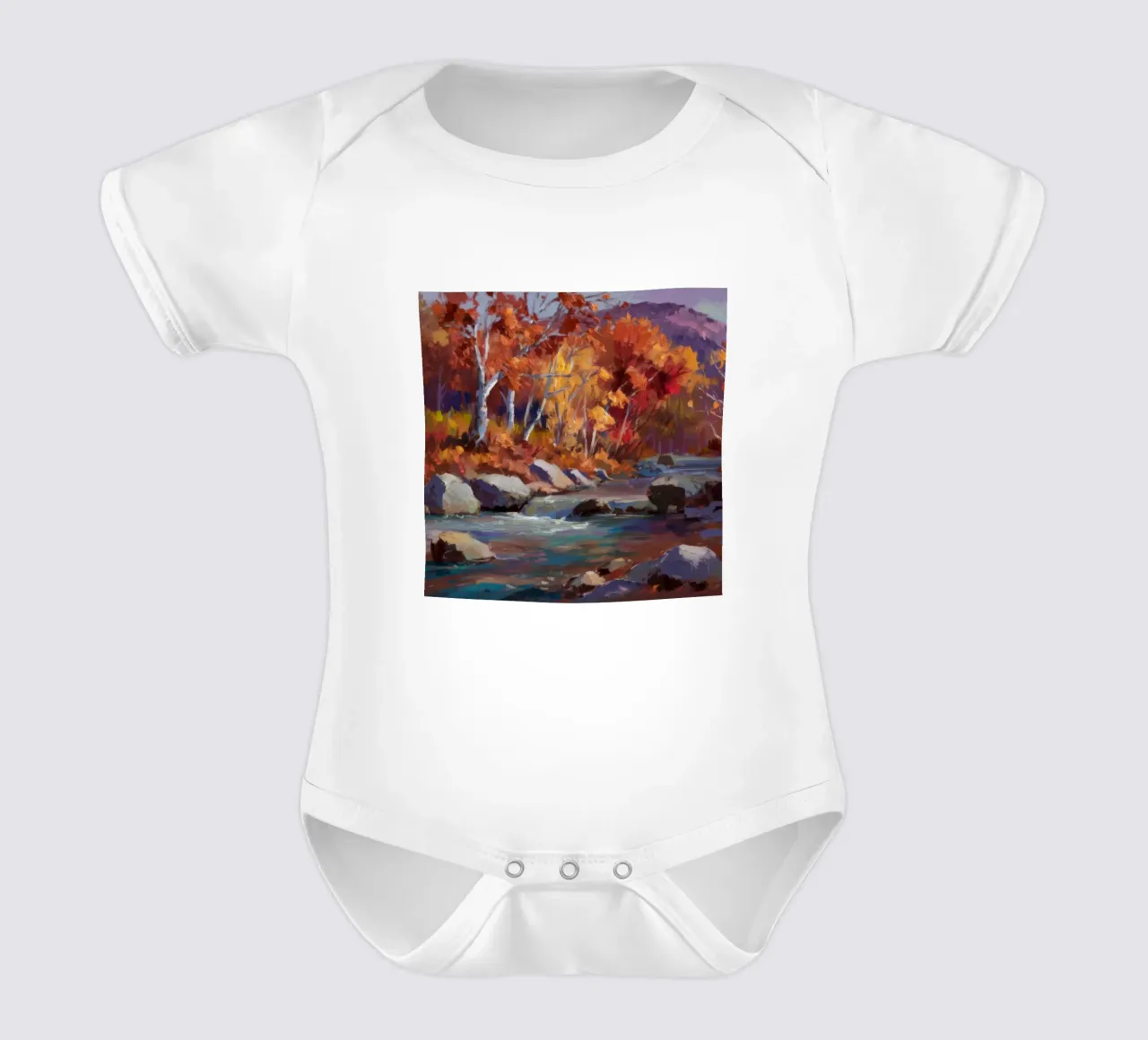 Rocce del fiume Cremisi body neonato maniche corte da Celestial Harmony