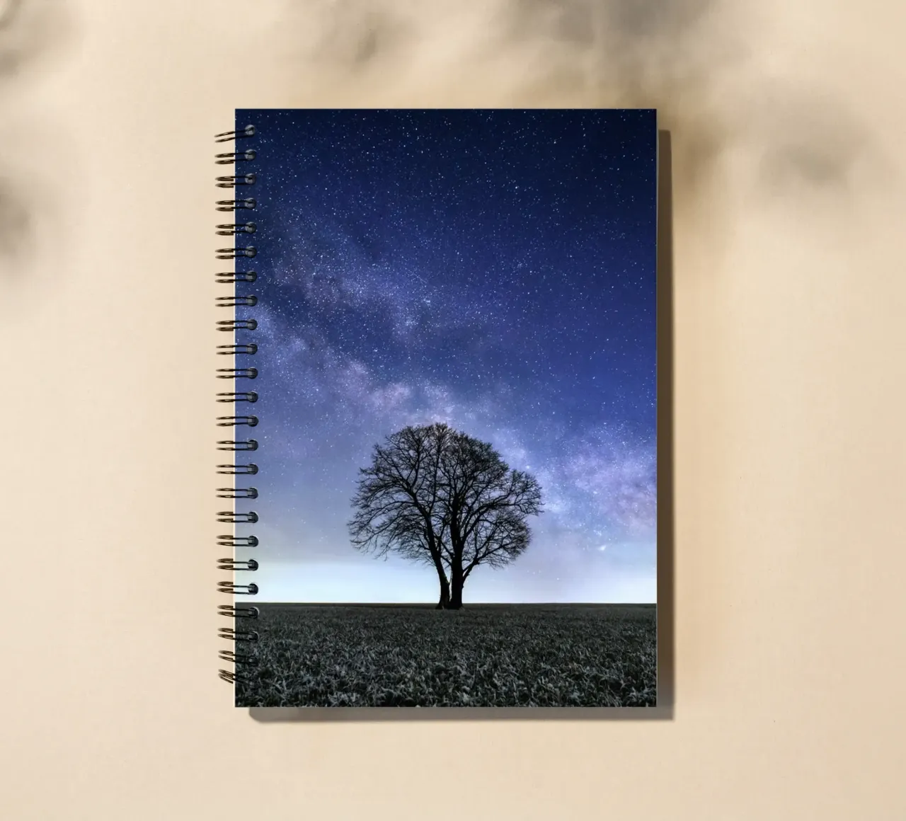 outer space starry spiral notebook by space words