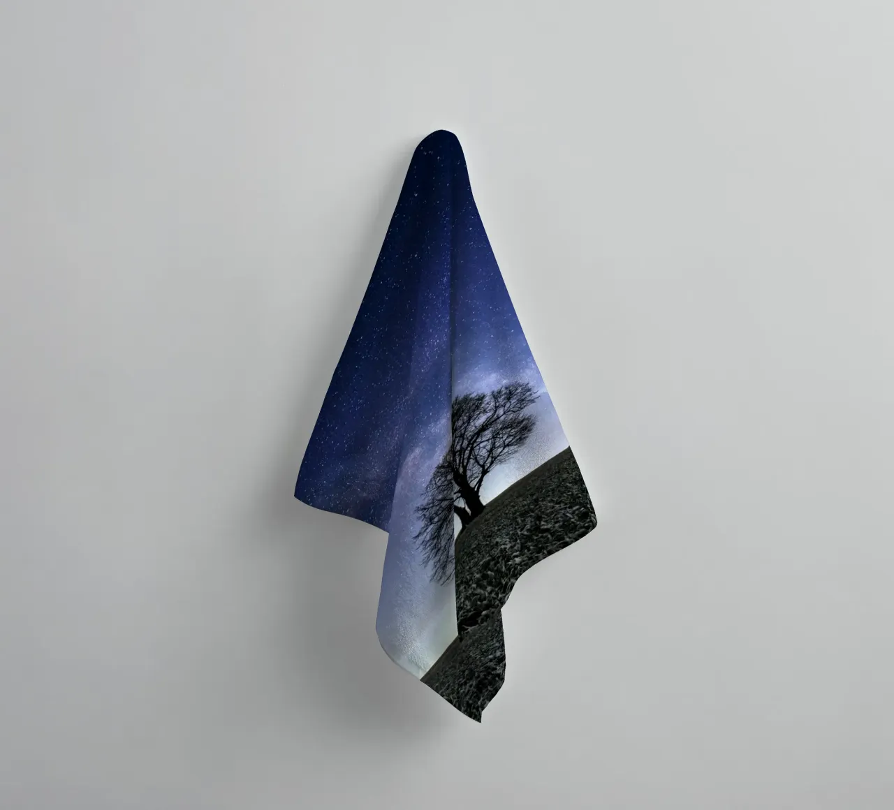 outer space starry towel by space words