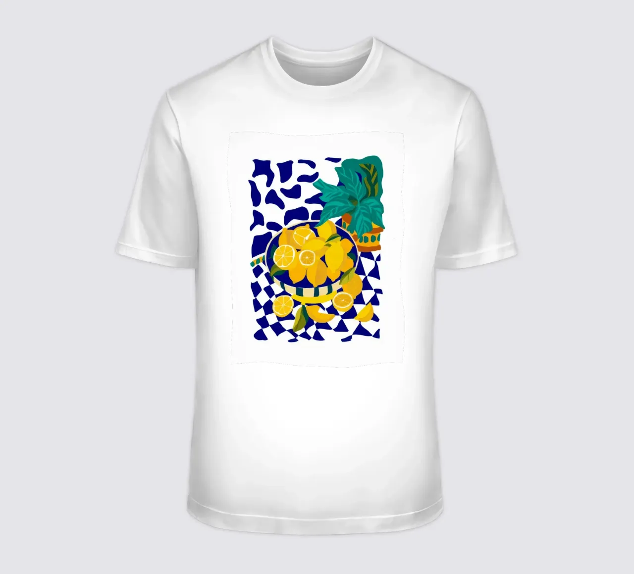 Zitrone Pop Art T-Shirt von Silk Palette