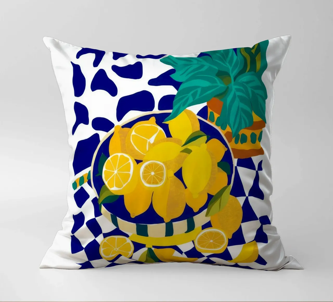 Lemon Pop Art cuscino da Silk Palette