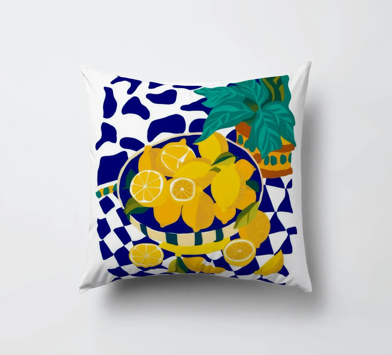 Lemon Pop Art cuscino da Silk Palette