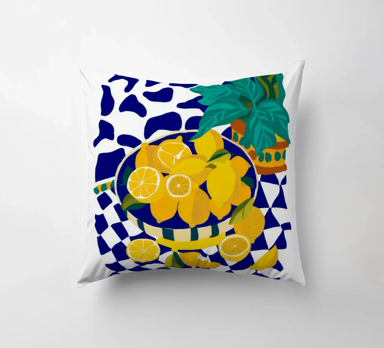 Lemon Pop Art cuscino da Silk Palette